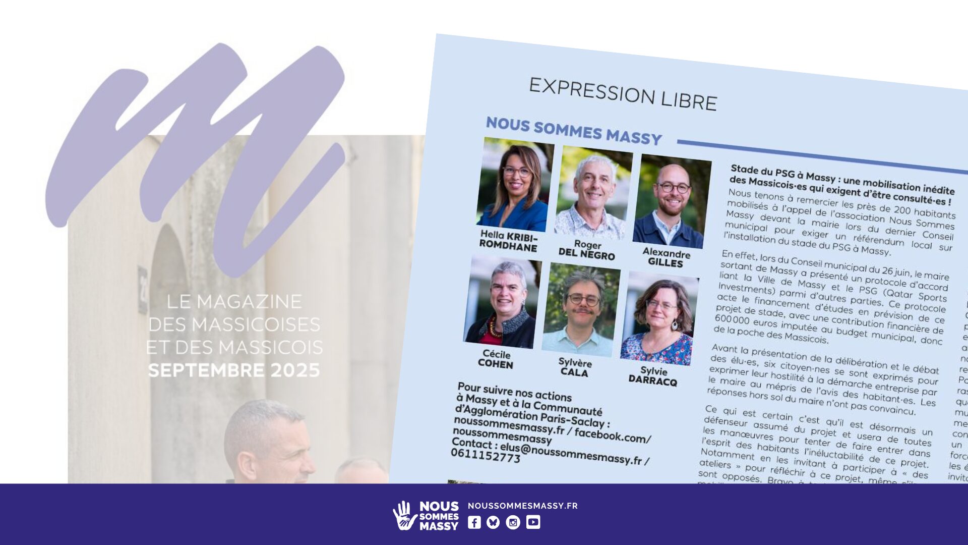 Tribune des élu·es dans « M le magazine » – Septembre 2025