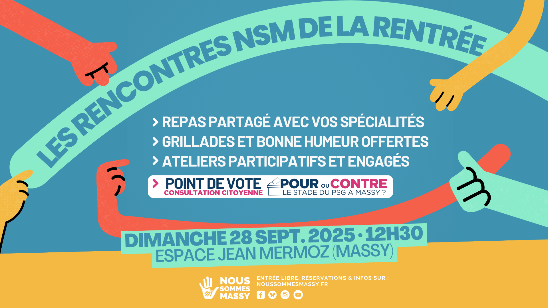 Les Rencontres NSM de la rentrée, retrouvons-nous le 28 septembre à l’Espace Jean Mermoz !